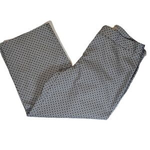 Talbots Monochrome Patterned Wide Leg Pants